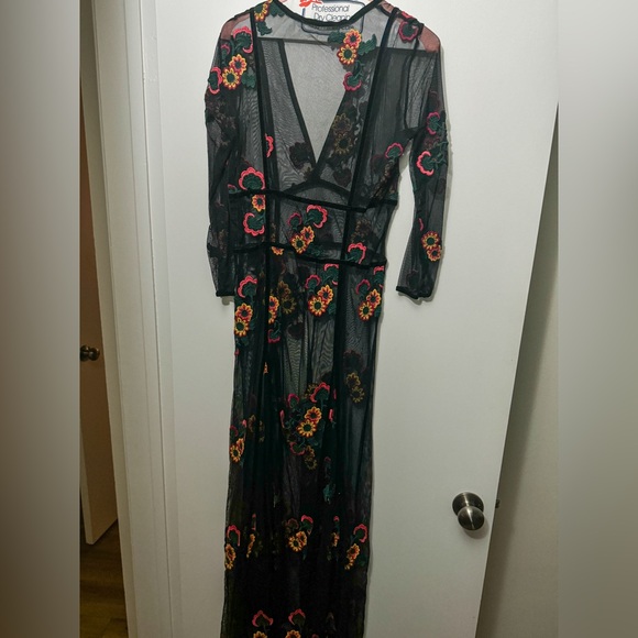 Multicolored Embellished Maxi Gown - For Love and Lemons - Picture 1 of 3